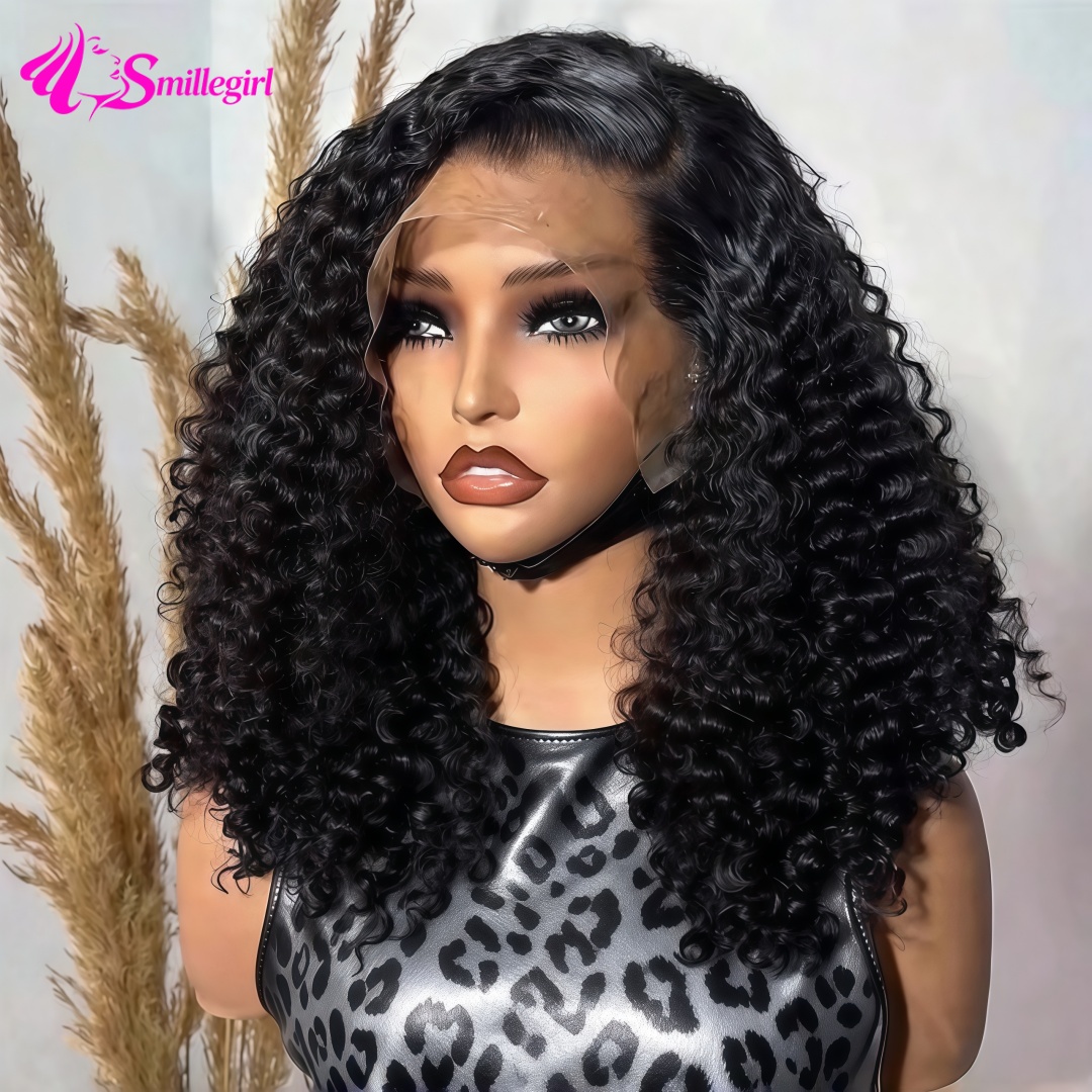 Pre Parted 13X4 Lace Front Bob Wig - Curly Short Bob 200% Density 13x6