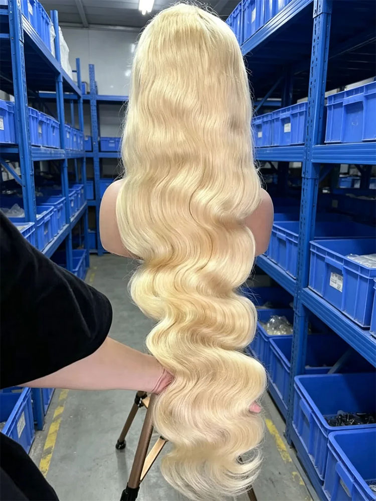 36 40 Inch 613 Honey Blonde Bo - đánh giá và giá 613 Blonde Body Wave Lace Front Wig
