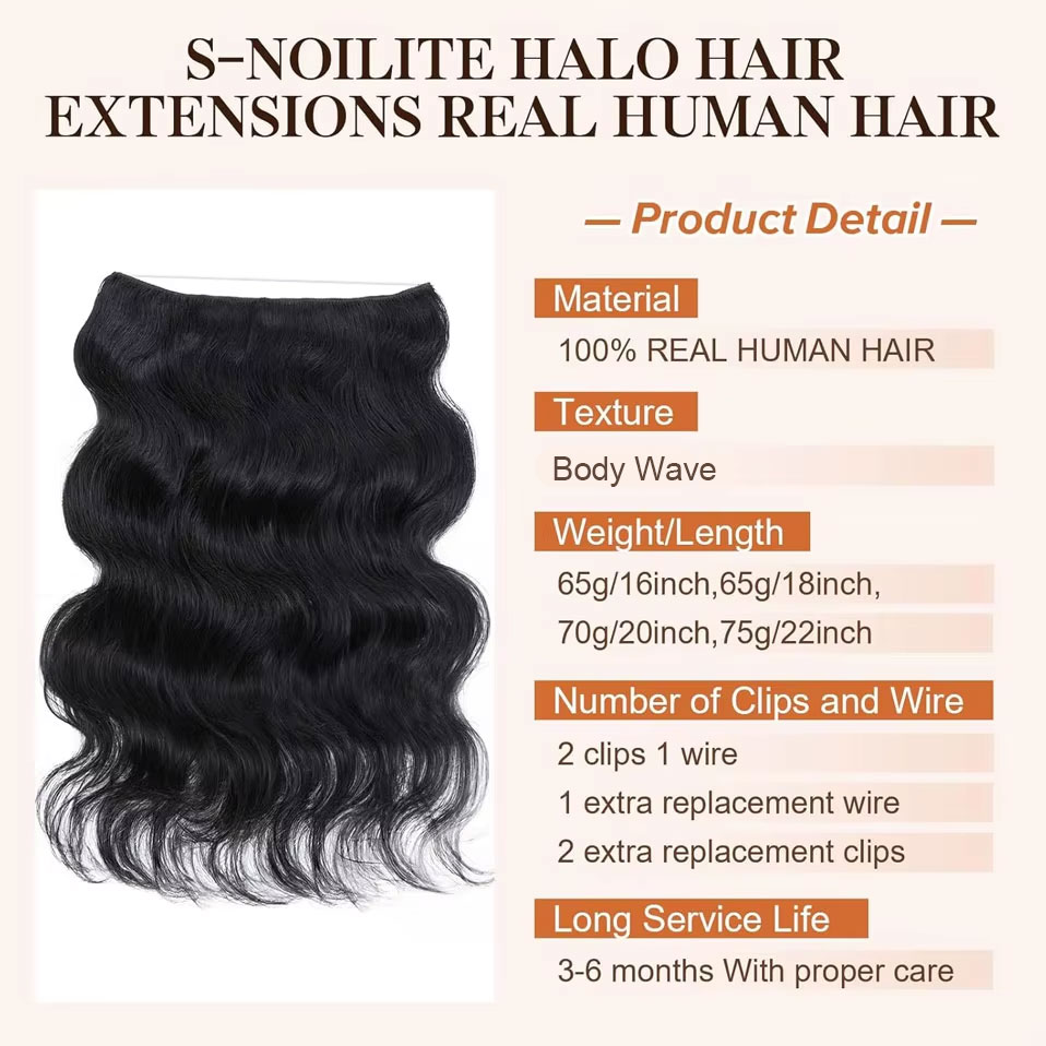 S-noilite Wire In Human Hair E - đánh giá và giá Invisible Tape In Extensions Real Hair