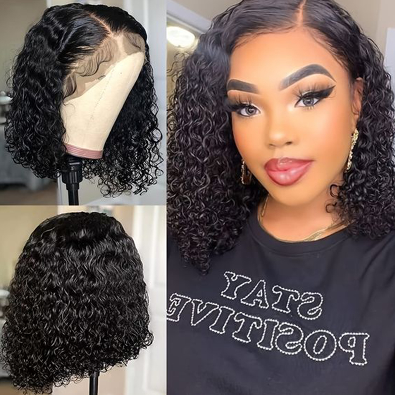 Deep Wave Wigs Human Hair 180  - đánh giá và giá Glueless Wear And Go Human Hair Wig