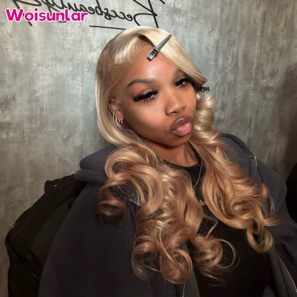 36 inches Ombre 613 and Light  - đánh giá và giá 613 Blonde Body Wave Lace Front Wig
