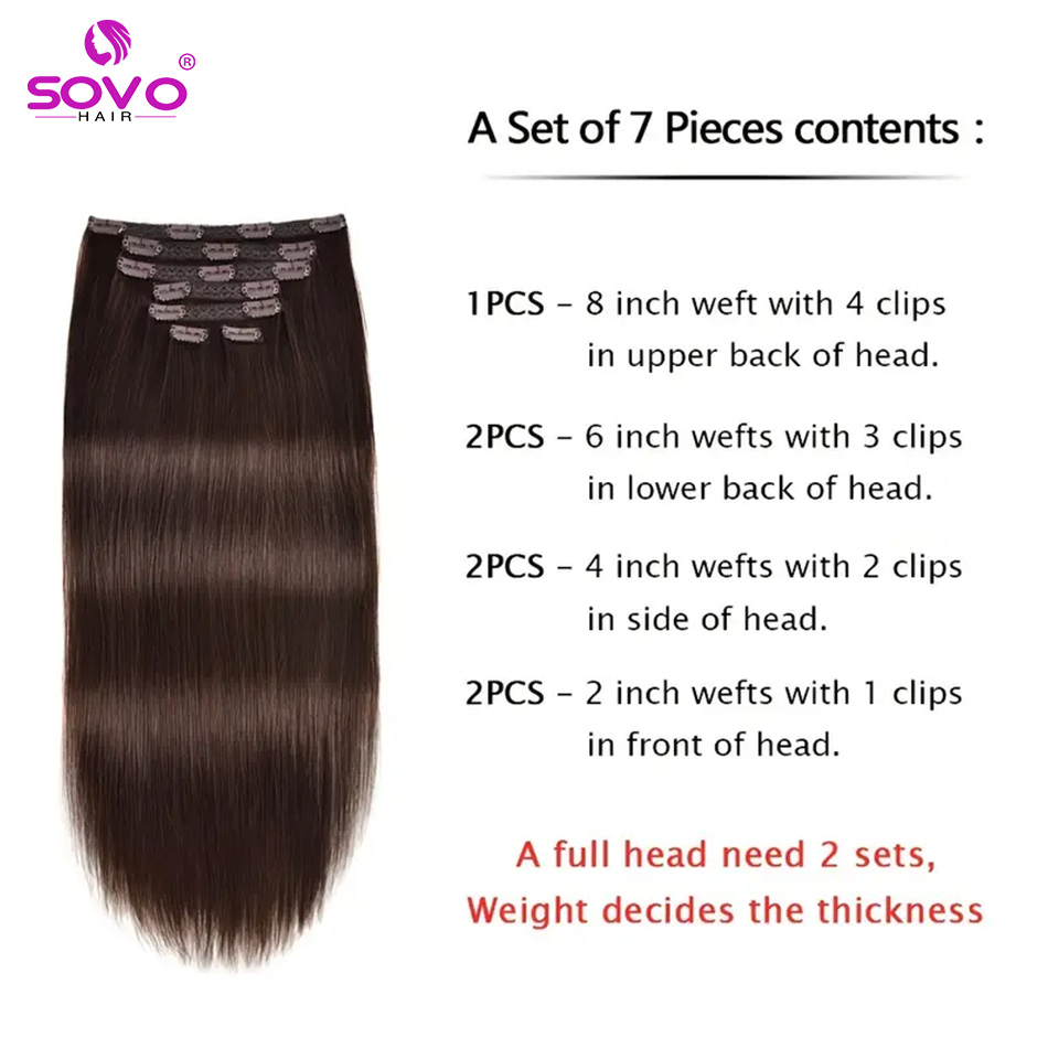 Clip-In Hair Extensions 100% R - đánh giá và giá Seamless Clip In Hair Extensions Human Hair