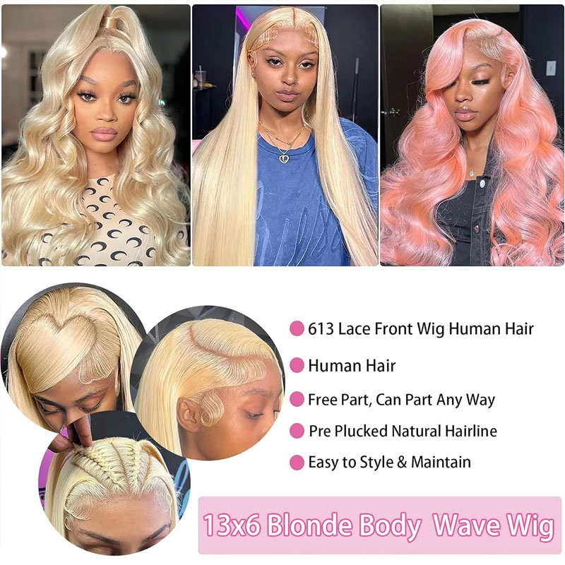 613 Hd Lace Frontal Wig 13x6 B - đánh giá và giá 613 Blonde Body Wave Lace Front Wig